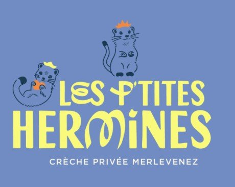 Logo Les P'tites Hermines, cr&egrave;che priv&eacute;e Merlevenez